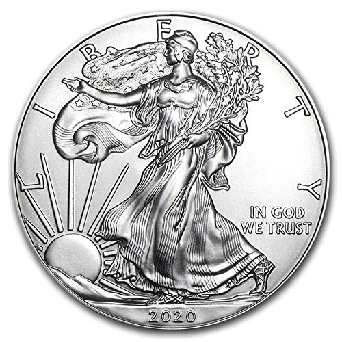 2020 American Eagle Silver Bullion – 1 oz | Brilliant Uncirculated showcasing Liberty design on silver coin.