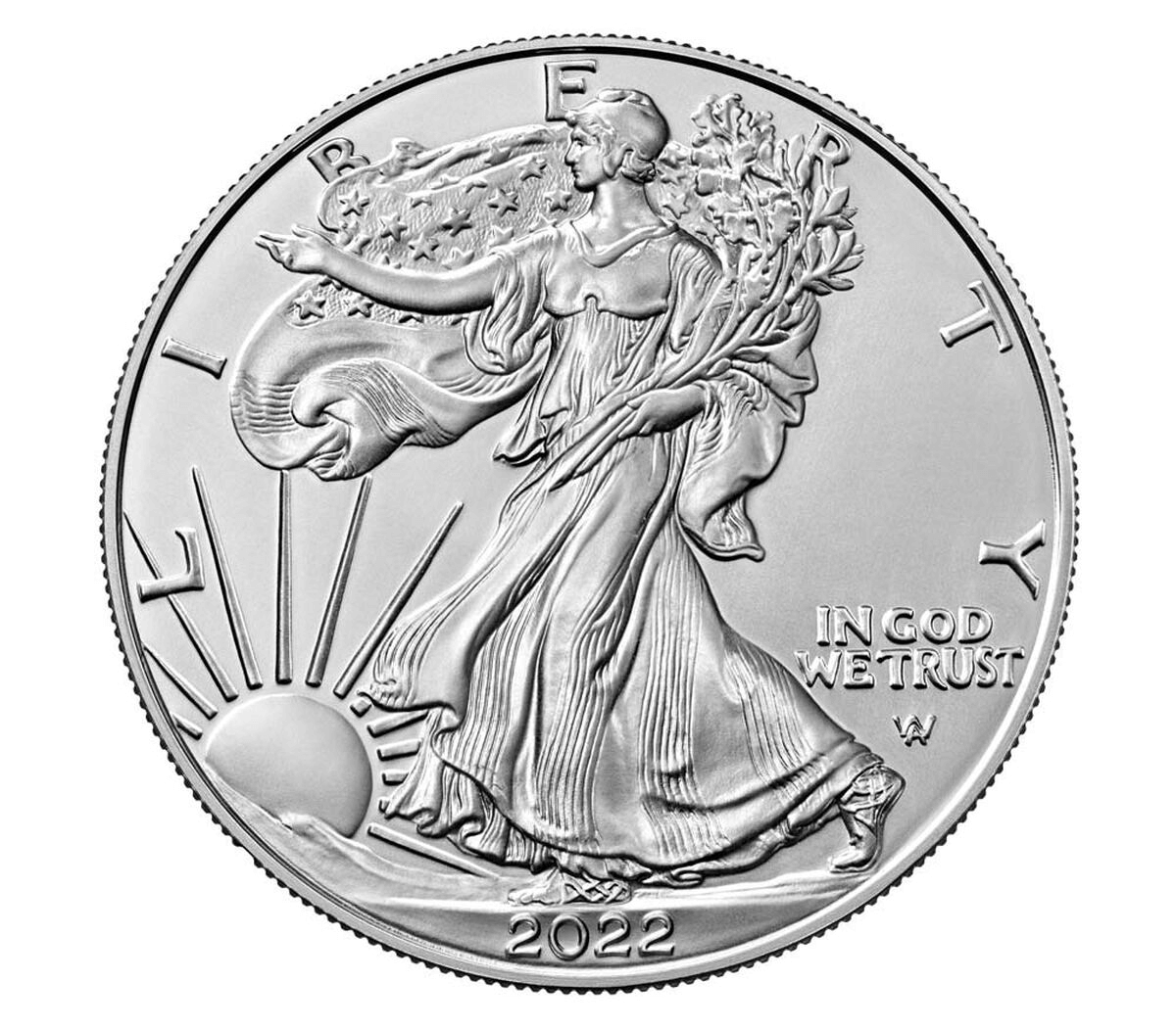 2022 American Eagle Silver Bullion – 1 oz | Brilliant Uncirculated featuring classic Liberty design.