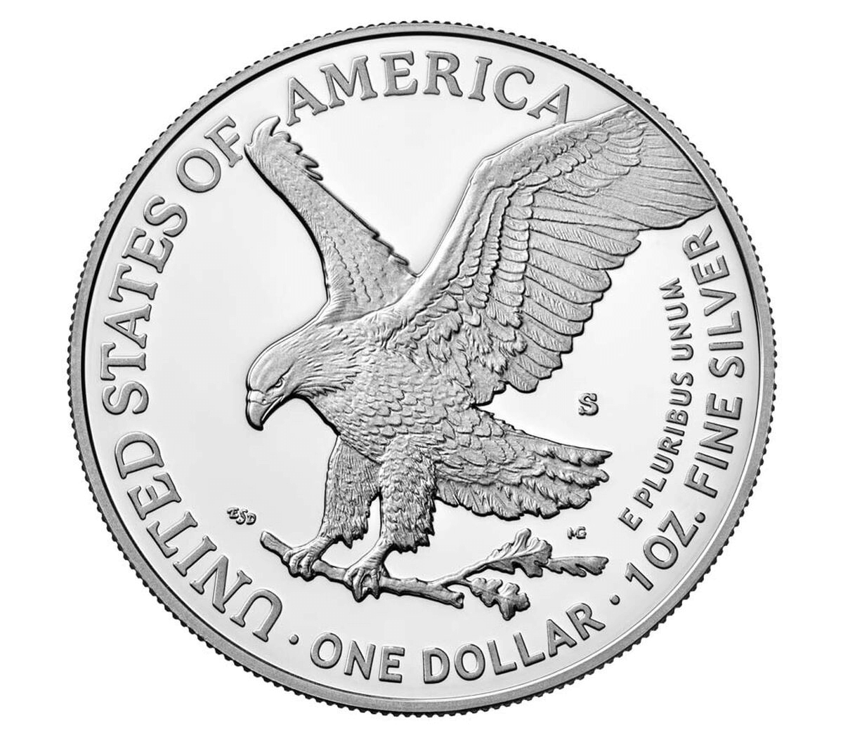 2023 American Eagle Silver Bullion – 1 oz | Brilliant Uncirculated featuring an eagle silver coin design.