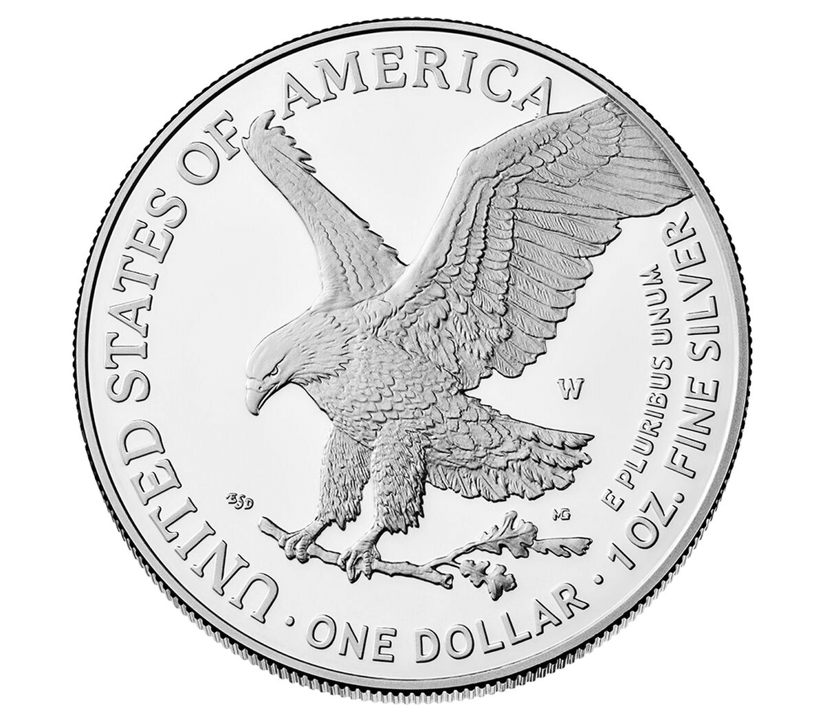 2025 American Eagle Silver Bullion – 1 oz | Brilliant Uncirculated featuring an eagle silver coin design.
