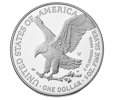 2025 American Eagle Silver Bullion – 1 oz | Brilliant Uncirculated featuring an eagle silver coin design.